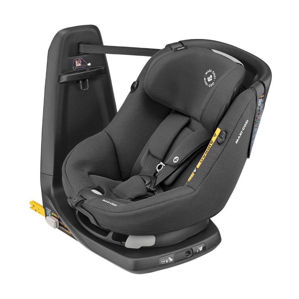Maxi-Cosi AxissFix-Kleinkindersitz, drehbarer Kindersitz, 4 Monate - 4 Jahre, 61 - 105 cm, Authentic Black (schwarz)