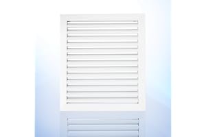 LAMINAIRE Advanced Aluminum Return Grille - 12x14 Inch Ceiling or Wall Vent Cover - Rustproof- Fixed Blades- No Louver, No Filter - [Front Grille Size: 13.6" x 15.6"][Duct Hole Size: 12" x 14"]