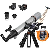 Celestron StarSense Explorer DX 102AZ App-Enabled Telescope – 102mm Refractor with Smartphone Dock & StarSense App – iPhone &