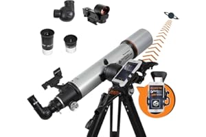 Celestron StarSense Explorer DX 102AZ App-Enabled Telescope – 102mm Refractor with Smartphone Dock & StarSense App – iPhone &