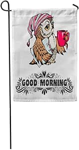 Zome Lag Animal Buenos Días Texto Inspirador Y Lindo Personaje De Búho