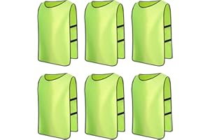 Senston Pinnies 6/12 Pack Scrimmage Training Vests Jerseys Bibs Adult Youth for Soccer Basketball Volleyball