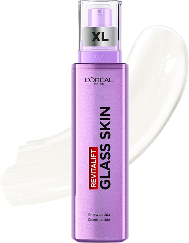 L'Oréal Paris Revitalift Filler Glass Skin Crema Hidratante Facial XL, 70ml