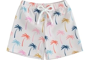 Thilsidee Unisex Toddler Baby Boy Girl Swim Trunks Print Swimming Shorts Board Shorts Beachwear Swimsuit Infant Bathing Suit