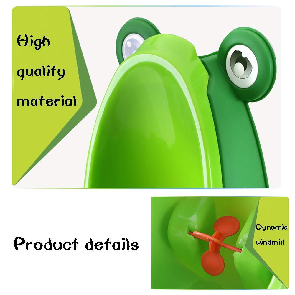Frog Pee Training,Cute Frog Potty Training Urinal for Boys with Funny Aiming Target,Frog Shape Pee Trainer