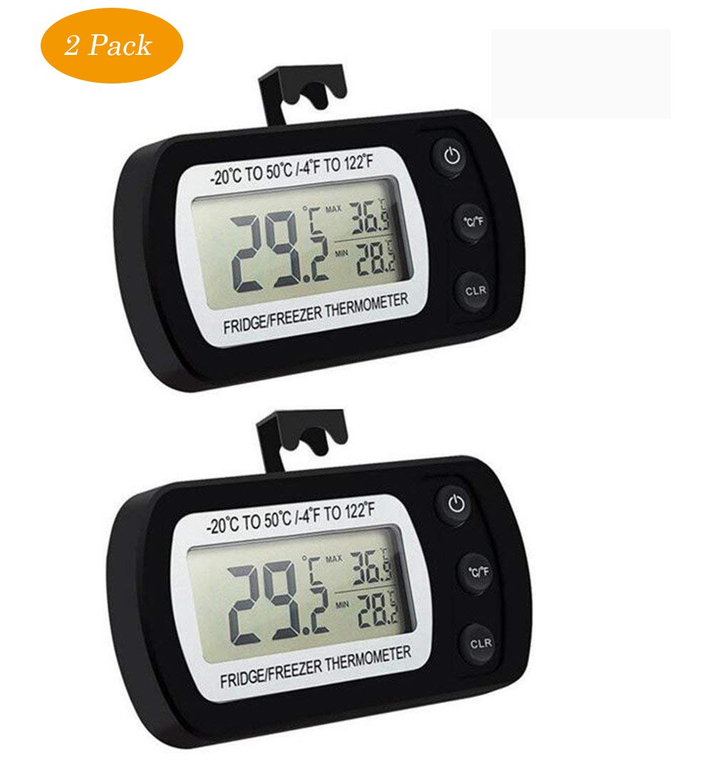 Waterproof Precision Digital Wireless Fridge Freezer Thermometer Kokome