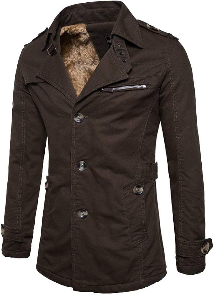 Mieuid Hommes Manteau d'hiver pour Homme Manteau Veste Outwear Homme Homme Chic Parka Outdoor 