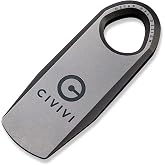 CIVIVI Mini Titanium Pry Bar, 1.70" Overall Ti-Bar EDC keychain Multi-Tool, Designed by Ostap Hel C21030-1 (Gray)
