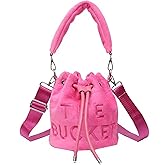 JQAliMOVV Mini Crossbody Bucket Bags for Women Trendy Velvet Bucket Purse Hobo Drawstring Handbags
