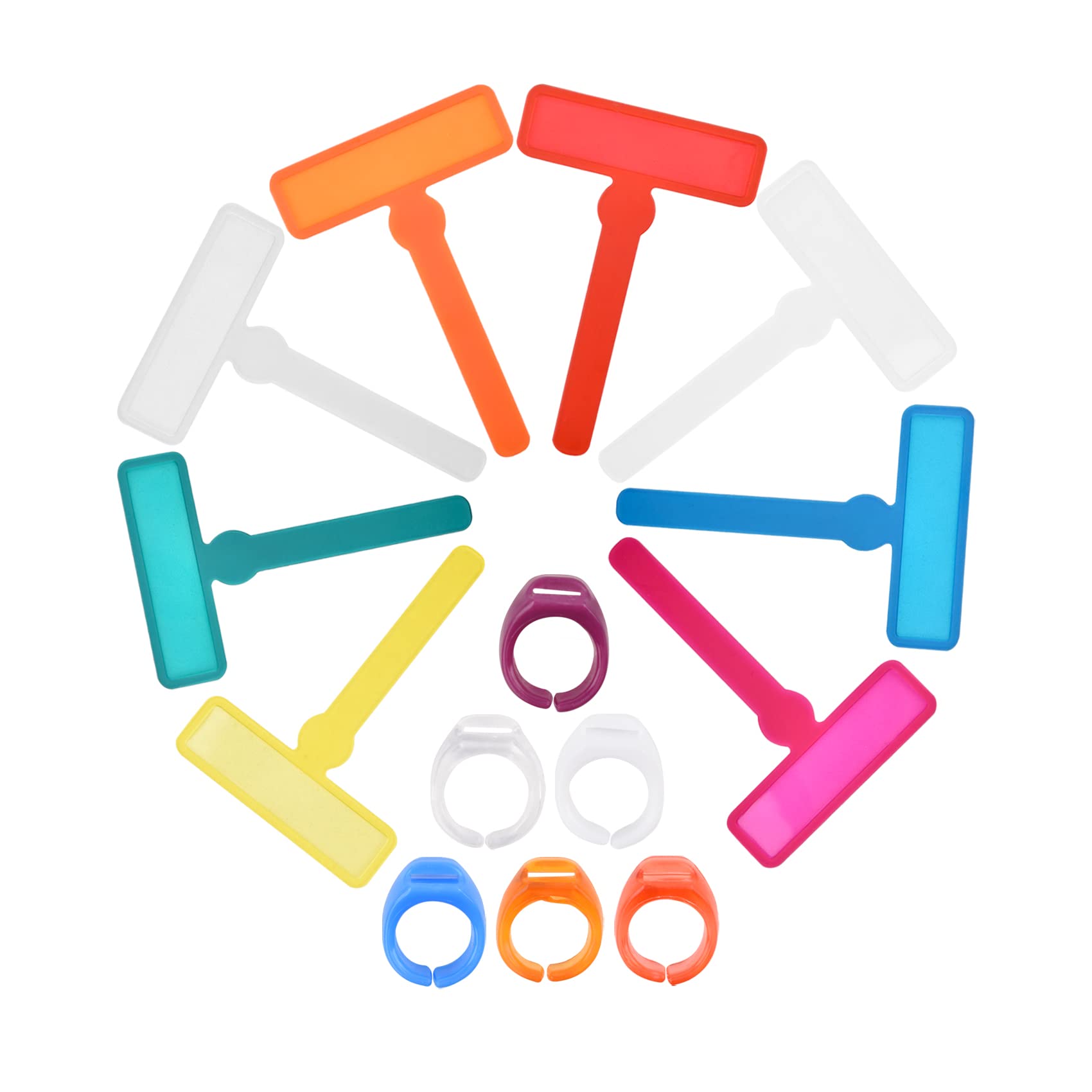 IDISON 14Pcs Dyslexia Aids Tools for Kids, 8Pcs Finger Guided Reading Strips with 6pcs Finger Rings, Highlight Reading Strips Bookmarks for Reading Highlight Text Overlay Reading Pointers for Kids