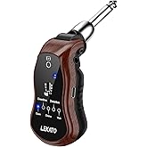 LEKATO Guitar Headphone Amp,Micro Electric Guitar Headphone Amp for Electric Guitar&amp;Bass Rechargeable Bass Headphone Amplifier for Practice with 5 Effects(Clean Chorus Overdrive Distortion and Wah)