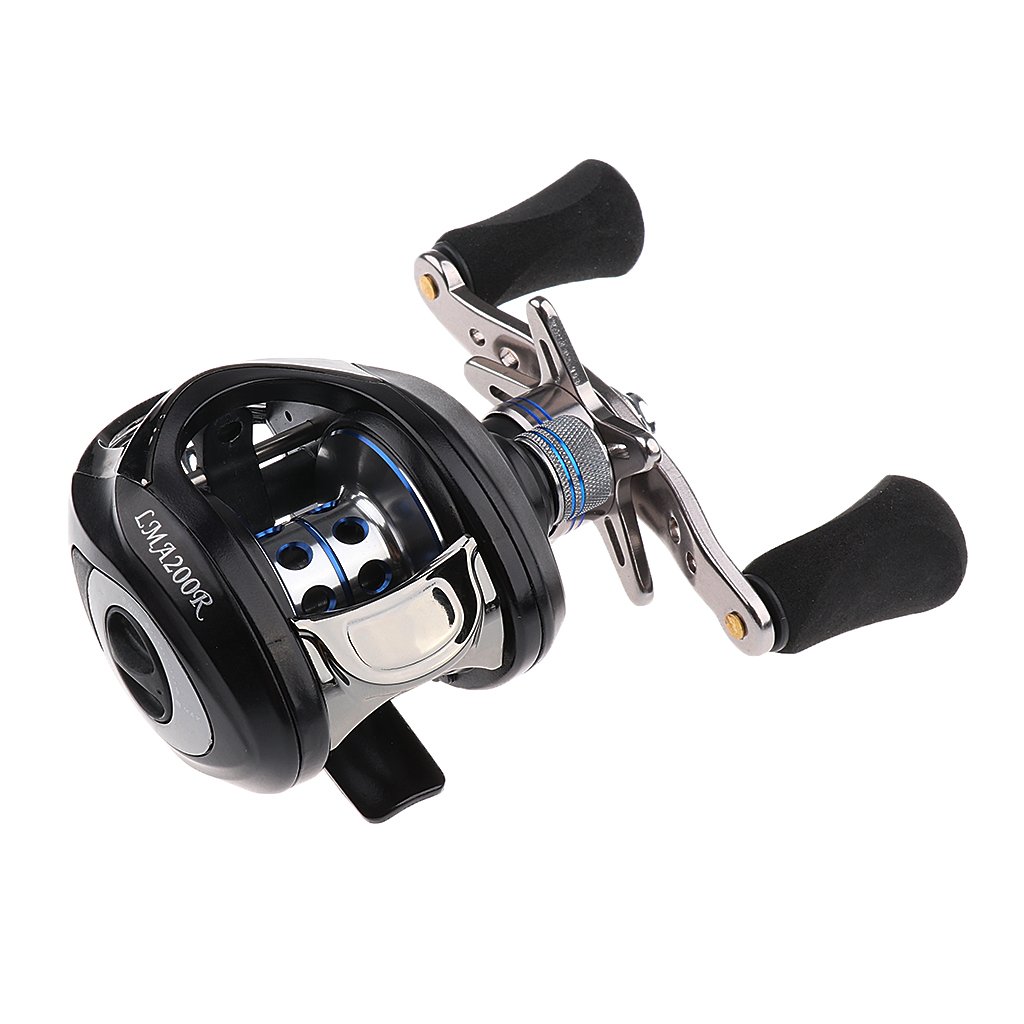 MagiDeal Right Handed Baitcasting Reel, Carbon Fiber Drag, 10+1 BB
