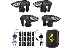 PUBG Mobile Triggers 30 in 1 Combo, 4 Gaming Mobile Phone Game Controller for PUBG/Fortnite/Call of Duty/Rules of Survival, A