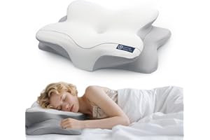 Artelse Cervical Neck Pillow for Neck & Shoulder Pain Relief - Ergonomic Memory Foam Pillow with Cooling Pillowcase, Ideal Orthopedic Sleep Solution for Side, Back, and Stomach Sleepers