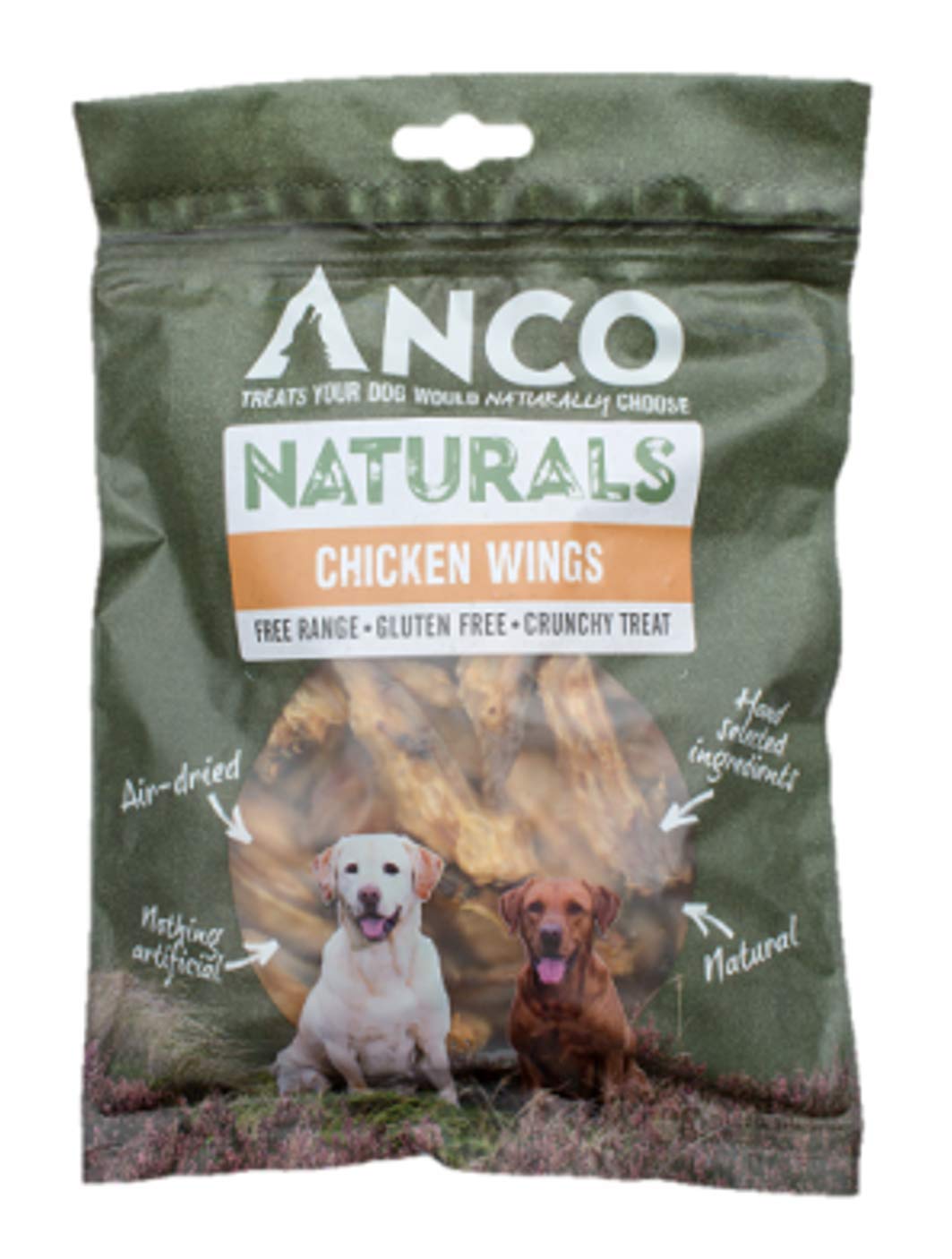 Anco Naturals Chicken Wings - 200g - Dog/Puppy Treats - 100% Natural & Healthy