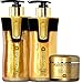 Keratin Cure Gold & Honey 3 Piece Hair Care Sulfate Free Shampoo, Conditioner & Deep Masque Soft Repair Moisturize 10 oz / 8 oz
