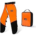 WISEPRO Protective Chainsaw Chaps, Chain Saw Apron Safety Chaps Chainsaw Safety Equipment for Cutting and Logging