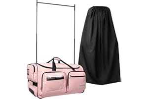Fanwoli 23" Dance Bag with Garment Rack | Upgraded Stable System & Fabric | More Lightweight & Wear-Resistant | Ideal Competition Duffle Bag for Dancers Livestreamer Athletes