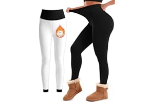 Laite Hebe Fleece Lined Leggings Women - High Waisted Winter Yoga Pants Tummy Control Soft Thermal Warm for Hiking Workout