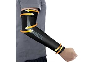 KONSEDIK Lymphedema Medical Compression Arm Sleeve for men and women,15-20 mmHg Graduated Compression Full Arm Support for Muscle Pain Relief,Arthritis,Tennis Elbow,Bursitis,Working Out(XX-Large,Single)