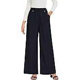 GRACE KARIN Womens Wide Leg Dress Pants, 2025 High Waisted Work Trousers, Business Casual Long Palazzo with Pockets