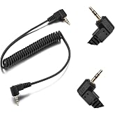 2.5mm-C1 Camera Remote Control Shutter Release Cable for Canon T6i T6S T5 T5i T4i T3i T3 T2i T1i XT XTi XSi SL2/ EOS M 700D 650D 600D 550D 500D 1100D 80D 70D 60D Series