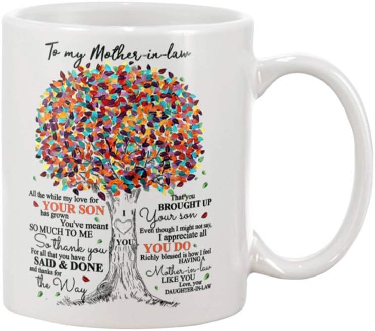 thank you for being my mother in law mug