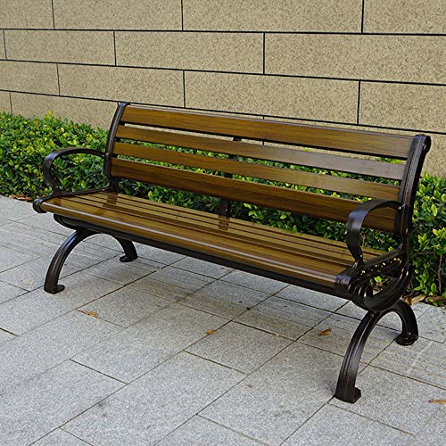 household products Gartenbank aus Aluminiumlegierung im Freien, Ruhesitz mit Rückenlehne und Armlehne… – Bild 4