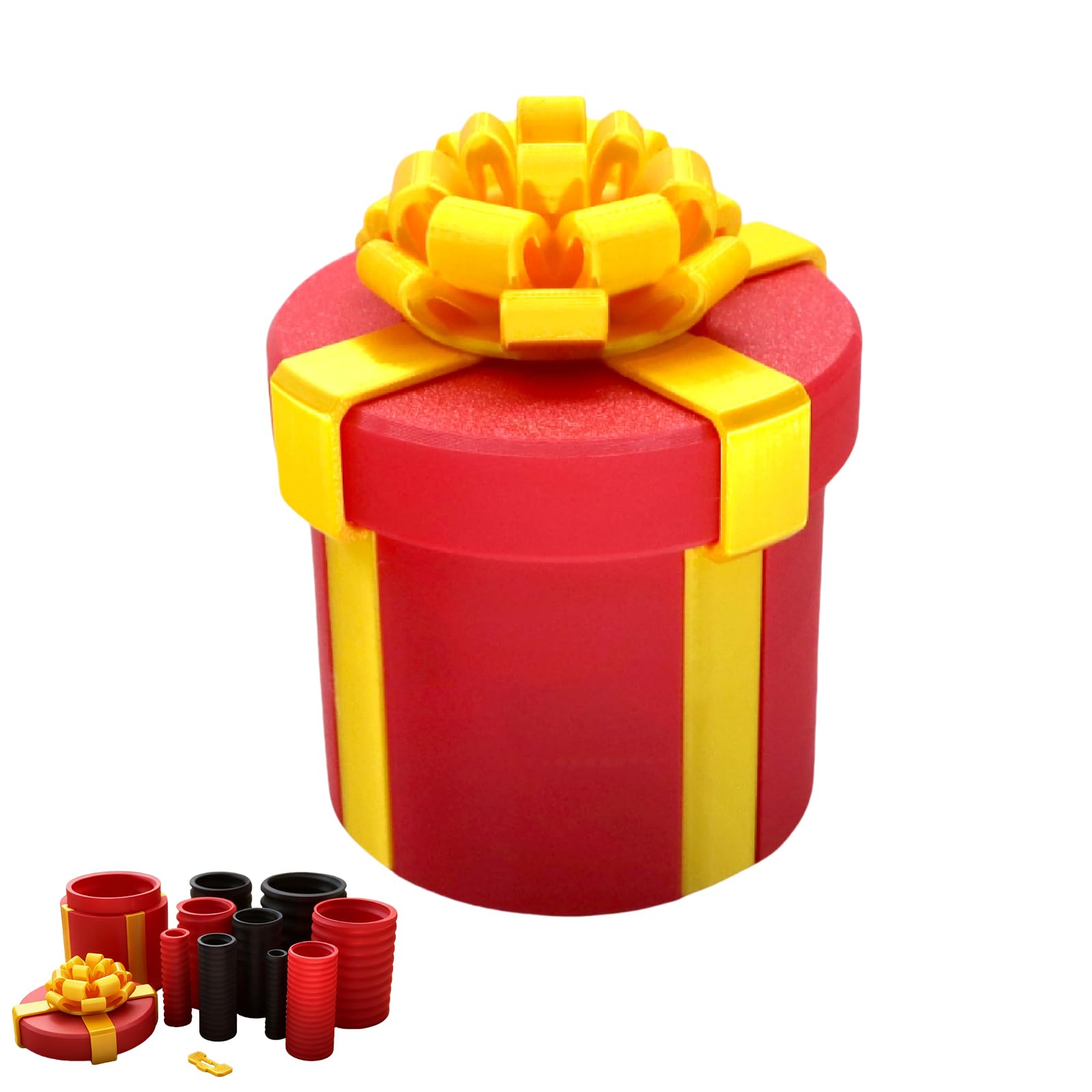 Annoying Nested Screw Gift Box 10 Layer Reusable Prank Gift Box for Cash and Small Surprises Funny Money Present Packaging for Adult Perfect Gag Gifts for Birthday New Year Christmas Party (Style B)