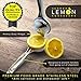 Premium Quality Stainless Steel Lemon Squeezer, Top Rated Heavy Duty Lime Juicer, Anti Corrosive Dishwasher Safe Extra Large Citrus Orange Press, Easy To Use Handheld Manual Fruit Juice Maker