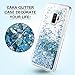 Caka Galaxy S9 Plus Case, Galaxy S9 Plus Glitter Case Liquid Series Luxury Fashion Bling Flowing Liquid Floating Sparkle Glitter Soft TPU Case for Samsung Galaxy S9 Plus (Blue)