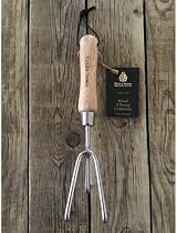 Kent & Stowe Stainless Steel Hand 3 Prong Cultivator FSC 100 Percent view 2