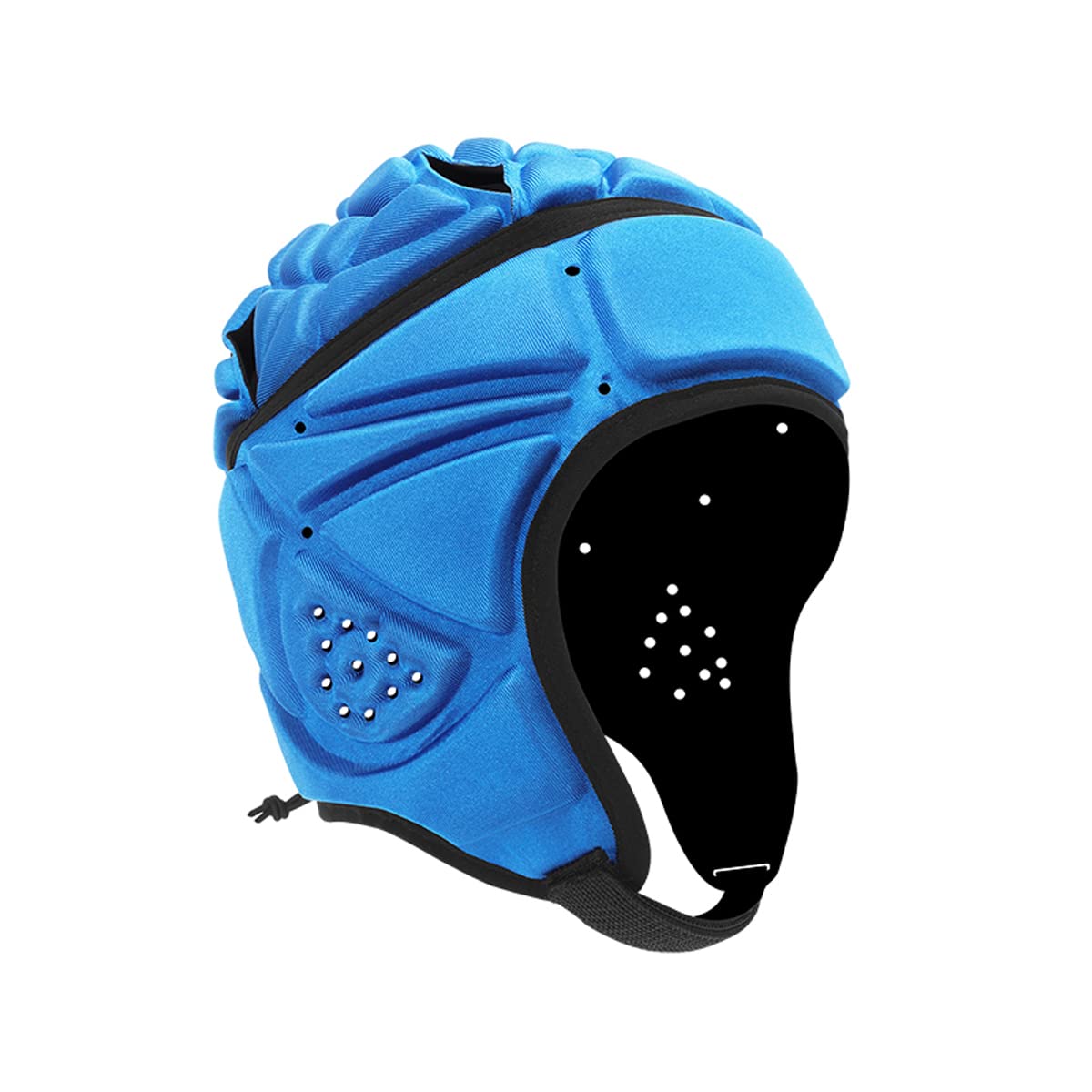 Topeter Padded Rugby Headguards Reduce Impact Headgear Protection for Lacrosse Wrestling MMA Training Blue