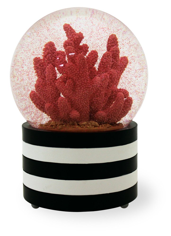 Boston International Snow Globe, Coral, 3.5x6 inch