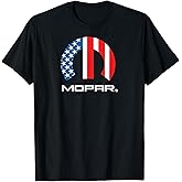 Mopar American Flag White Logo T-Shirt