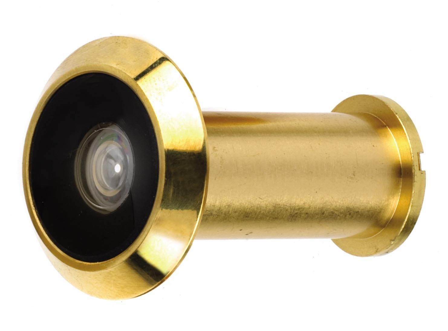 Merriway BH01603 180 Degree Wide Angle Security Door Viewer-Polished Brass