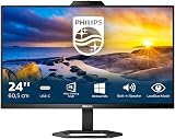 Philips 24E1N5300HE 24 Inch FHD IPS Monitor 75Hz USB-C Webcam HDMI DP view 1