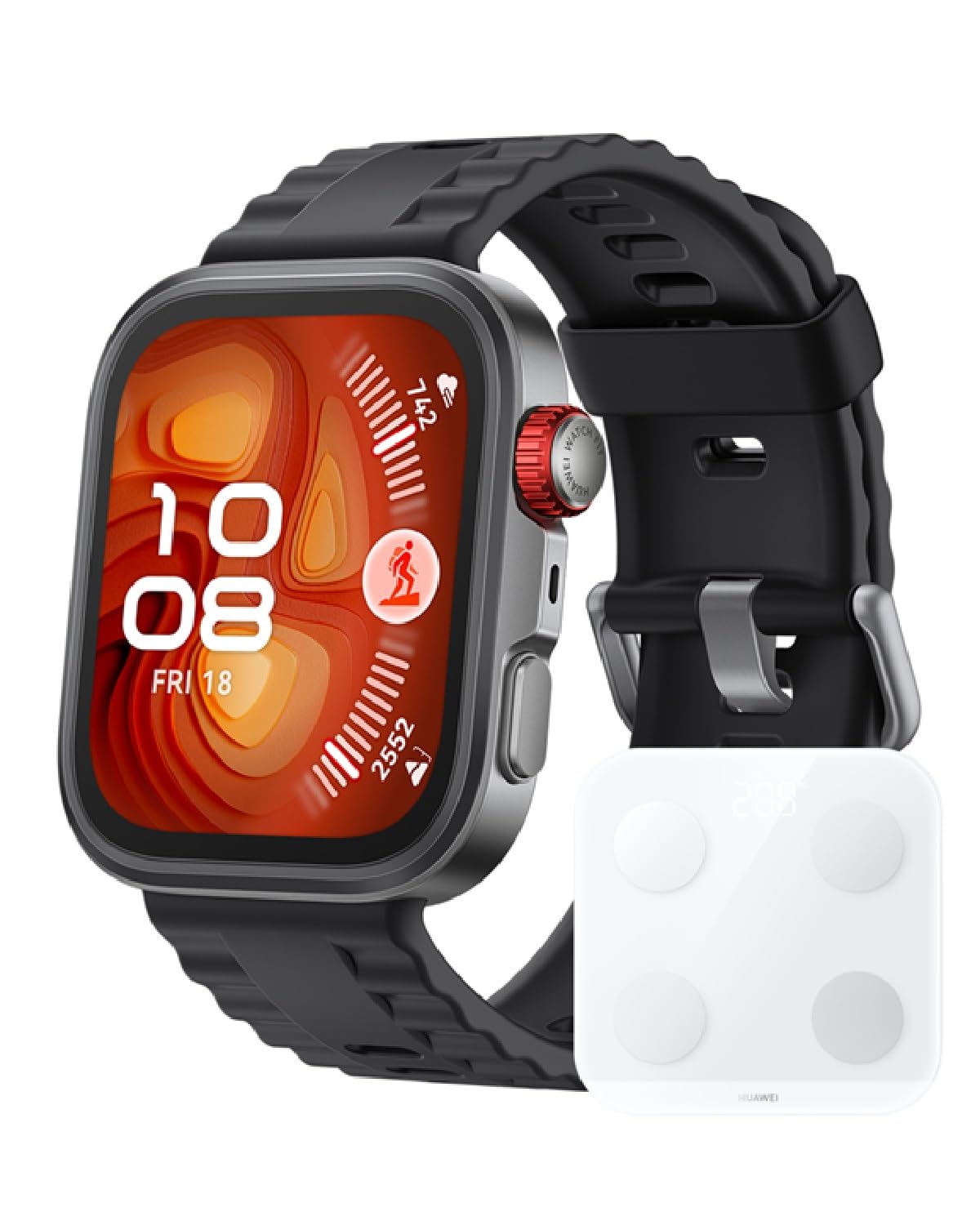 HUAWEI WATCH FIT 4 Pro Smart Watch, Thin and Lightweight, Golf Function, Barometer and Positioning System Suitable for Outdoor Activities, 1.82-inch 3000 nits Display, Sapphire Glass, Titanium Alloy