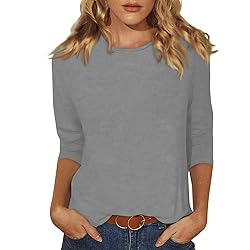 Women's t Shirts Casual Soft 3/4 Sleeve Womens