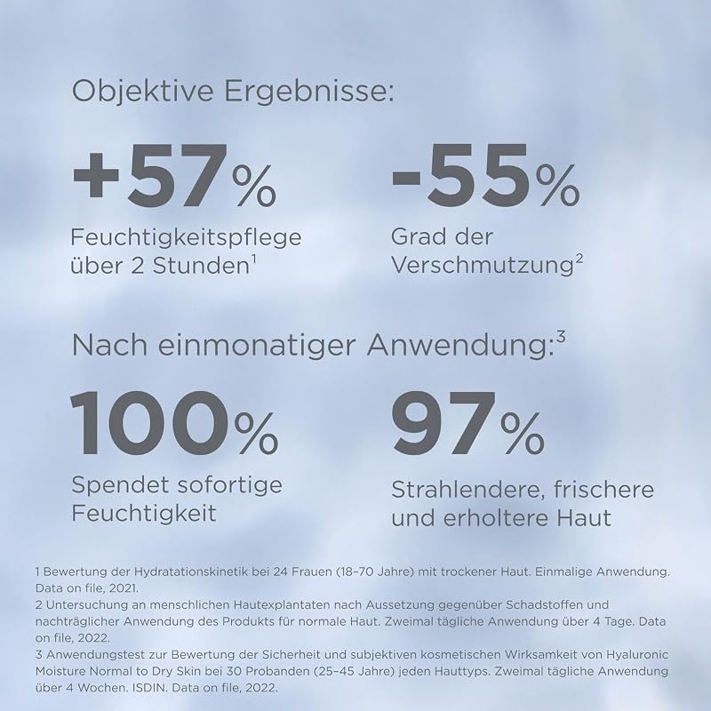 ISDINCEUTICS Hyaluronic Moisture Normal to Dry Skin, leichte, feuchtigkeitsspendende Gesichtscreme mit reiner Hyaluronsäure und Antioxidantien für normale bis trockene Haut 50 g — Foto 5 von 8