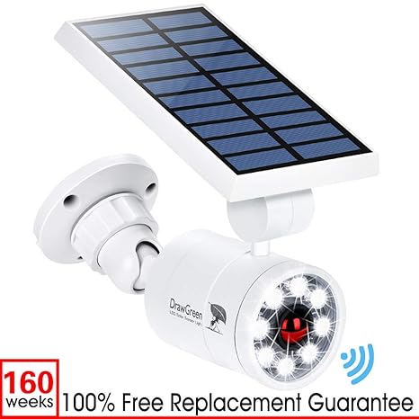Solar Motion Sensor Light Outdoor 1400 Lumen 9 Watt 110w Equ Led