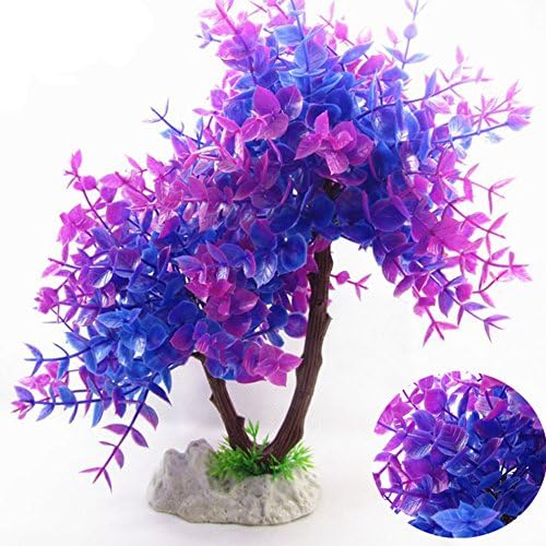 Honory99 Artificial Purple Simulation Fake Plants Grass Aquarium Landscaping Decorations