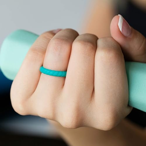 Silicone Wedding Band Affordable Forge Lumber Durable Grey