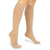 Vive 30-40 mmHg Compression Socks for Women & Men, Knee-High - Medical Grade Circulation Support Compression Stockings - Ideal for Lymphedema, Deep Vein Thrombosis & Post Thrombotic Syndrome CVI