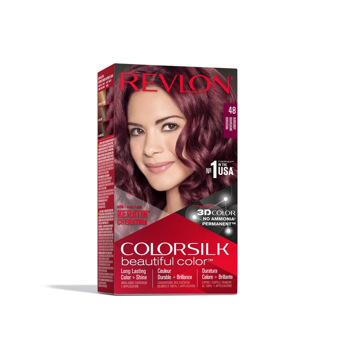 Revlon Colorsilk Beautiful Color, Burgundy, 1 Count
