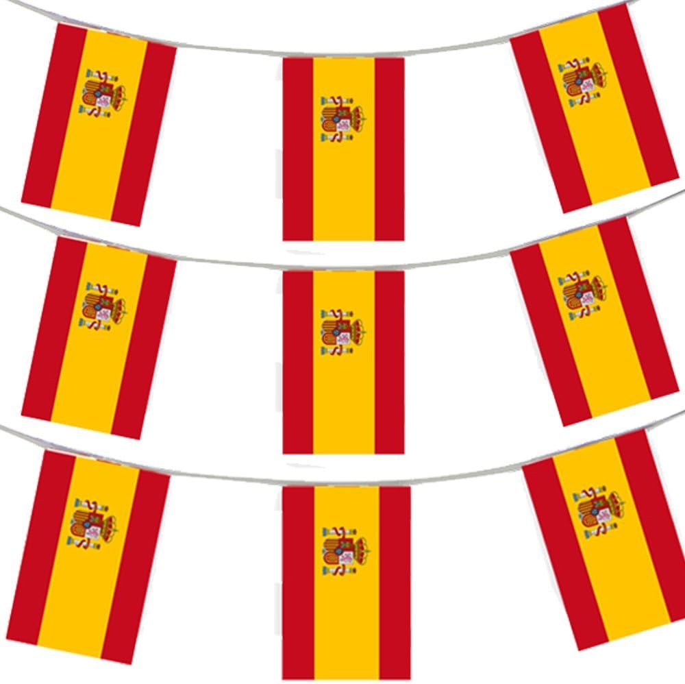 200FT 60 METERS SPANISH FLAG BUNTING SPAIN PARTY EURO DECORATION LARGE
