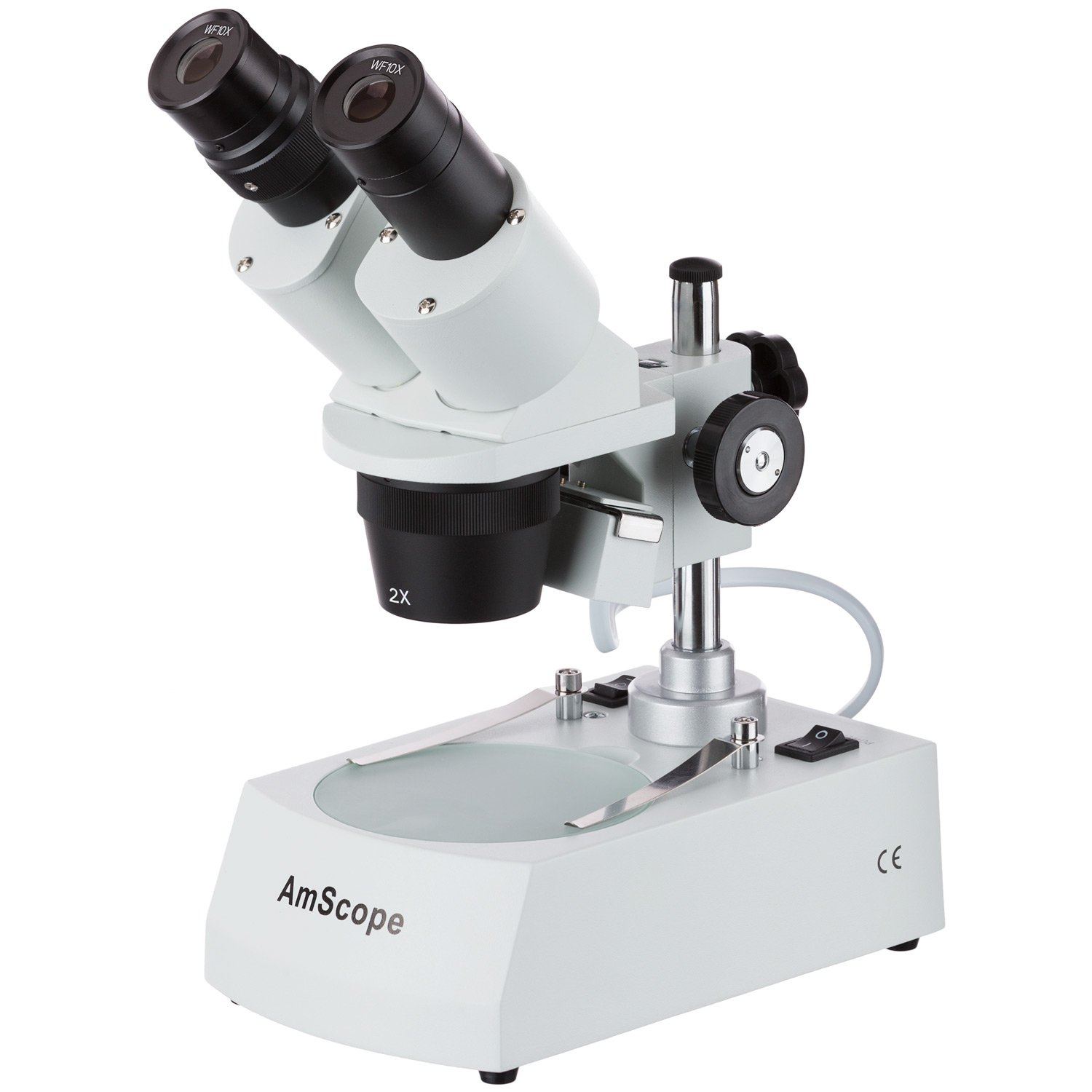 AmScope - 20X-80X LED Wireless Stereo Microscope Cordless, Black - Image 3