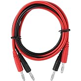 Banana Plug Test Leads P1041 Banana Plug to Banana Plug Test Cable Multimeter Testing Cables 0.2in Diameter 0.7in Length 2PCs