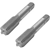 bskkw 2PCS M14 X 2.0 Metric Hand Tap, Steel Threading Tool for Internal Thread Cutting and Repair
