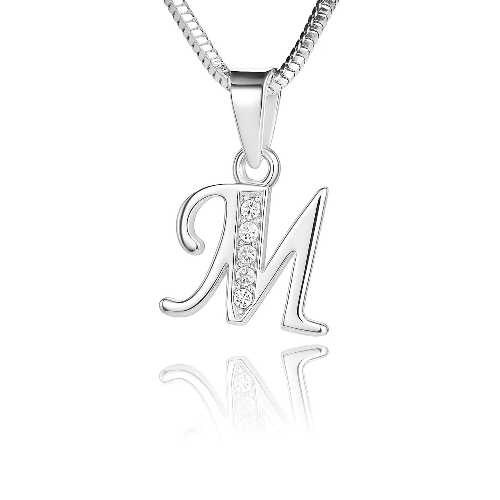 Premium Necklace With Letter Pendant Crafted From Sterling Silver